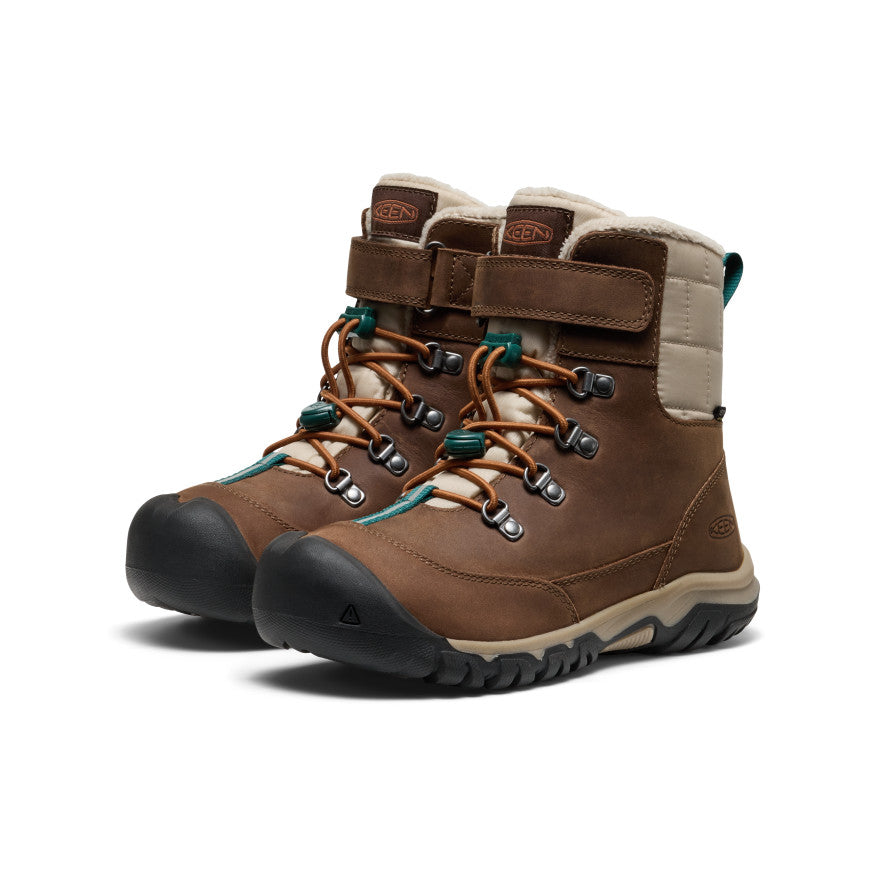 Big Kids Kanibou Waterproof Winter Boot Dark EarthRoasted Pecan