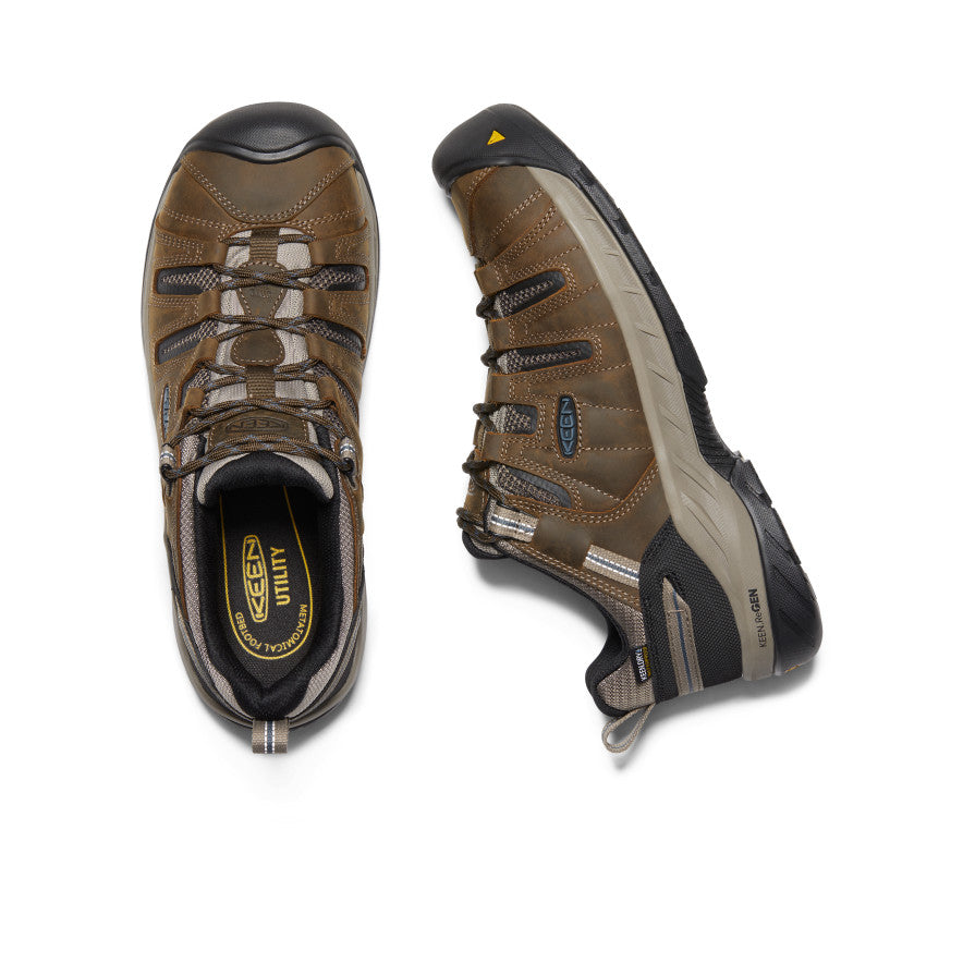 Mens Flint II Waterproof Steel Toe Cascade BrownOrion Blue