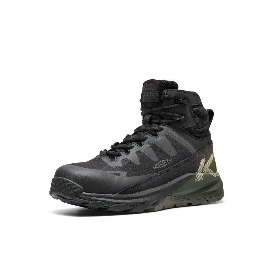 Mens Targhee Blur Waterproof Work Boot Carbon Toe Forest NightBlack