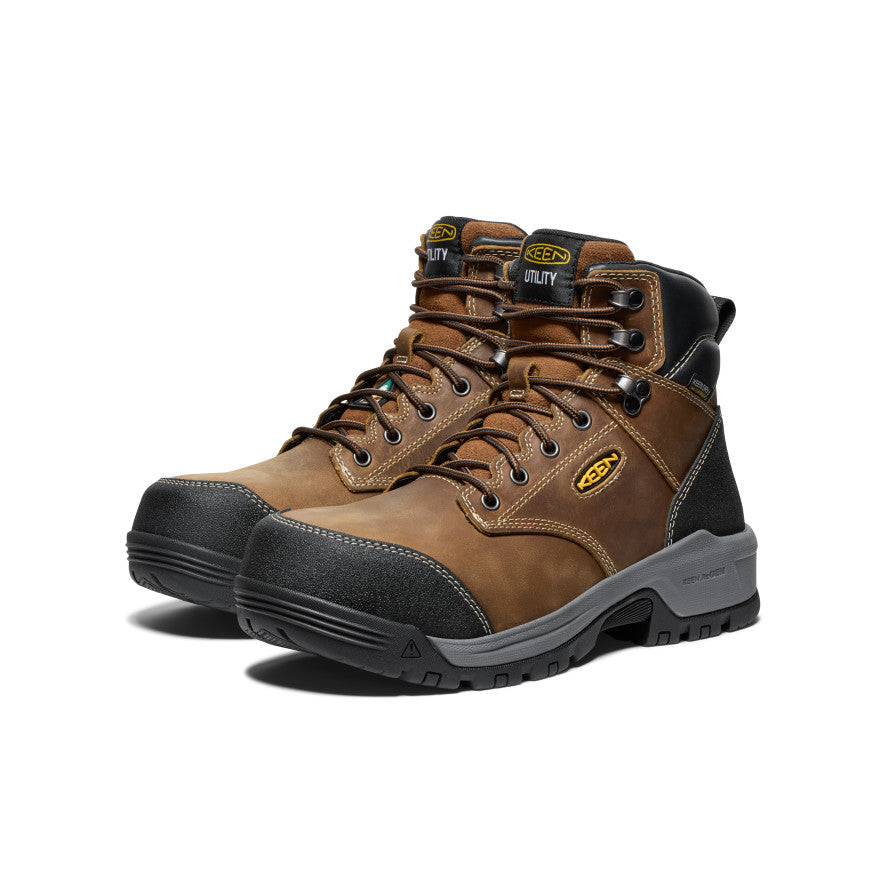 Mens CSA Evanston 6 Waterproof Boot Carbon Toe BisonBlack