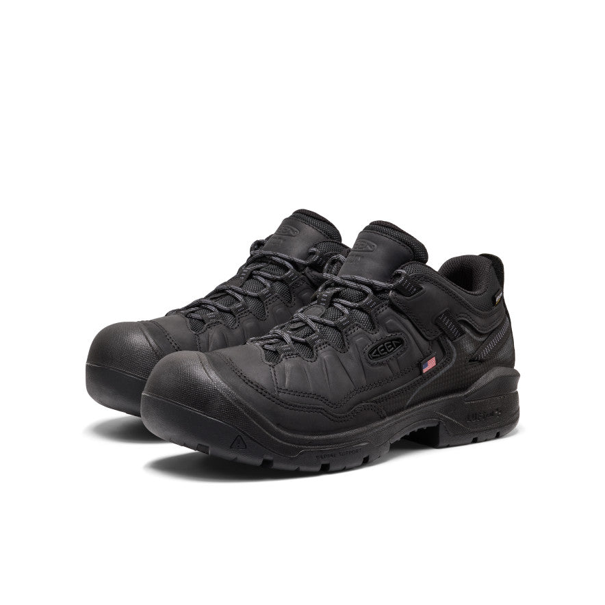 Mens Targhee IV Waterproof Work Shoe Soft Toe BlackBlack