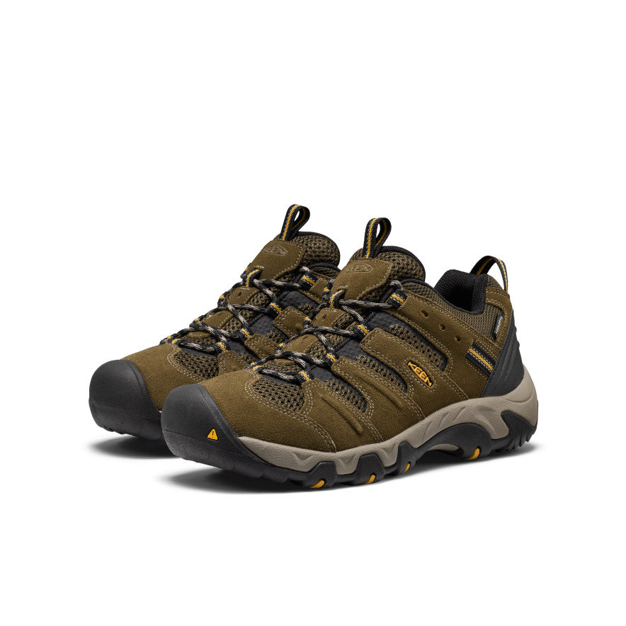 Mens Koven Waterproof Hiking Shoe Dark OliveSymphonic Sunset