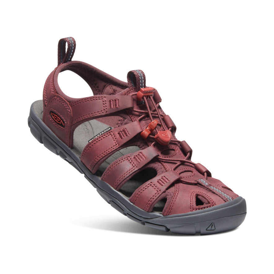 Womens Clearwater Leather CNX WineRed Dahlia