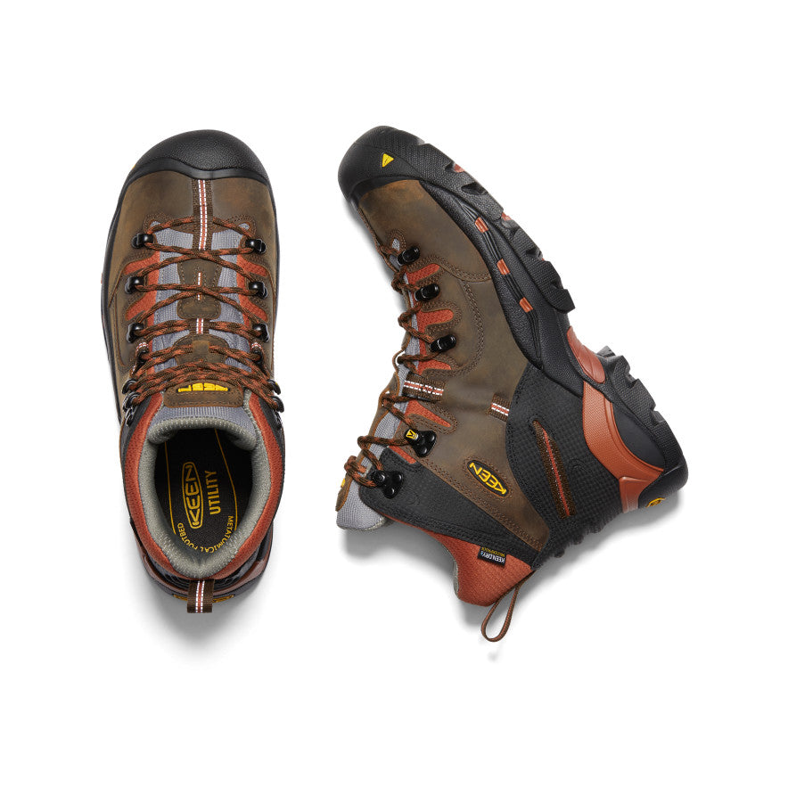 Mens Pittsburgh 6 Waterproof Boot Soft Toe Cascade BrownBombay Brown
