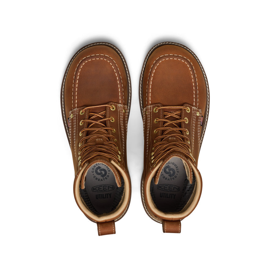 Mens Liberty 8 Waterproof Boot Soft Toe Leather BrownBirch