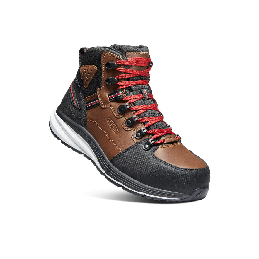 Mens Red Hook Waterproof Boot Carbon Toe TobaccoBlack