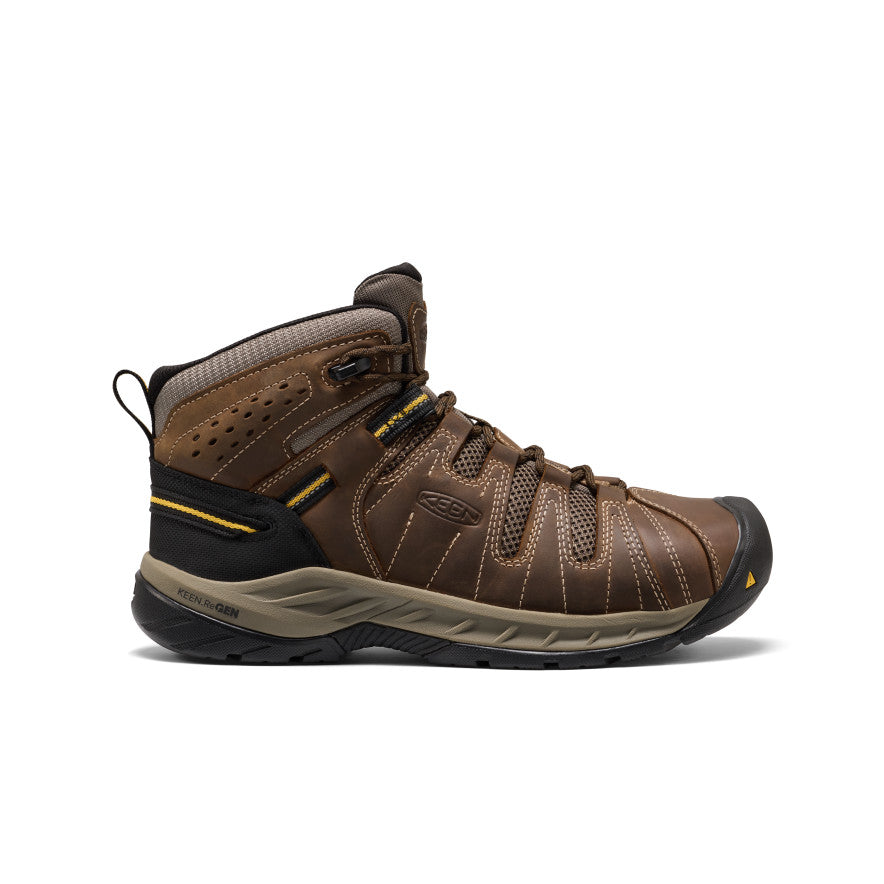 Mens Flint II Boot Steel Toe Cascade BrownGolden Rod