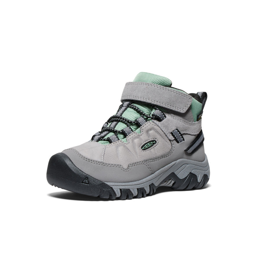 Little Kids Targhee IV Waterproof Hiking Boot AlloyGranite Green