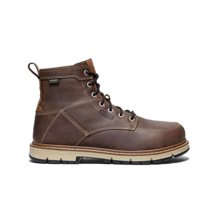 Mens San Jose 6 Waterproof 90 Heel Boot Aluminum Toe BisonBlack