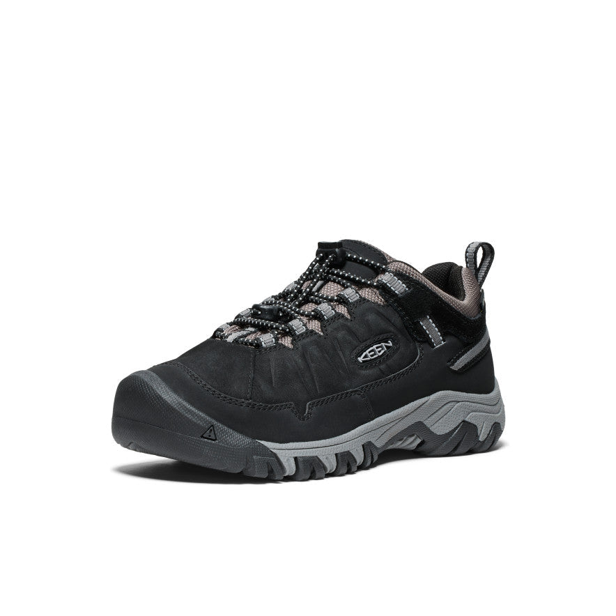 Big Kids Targhee IV Waterproof Hiking Shoe BlackSteel Grey