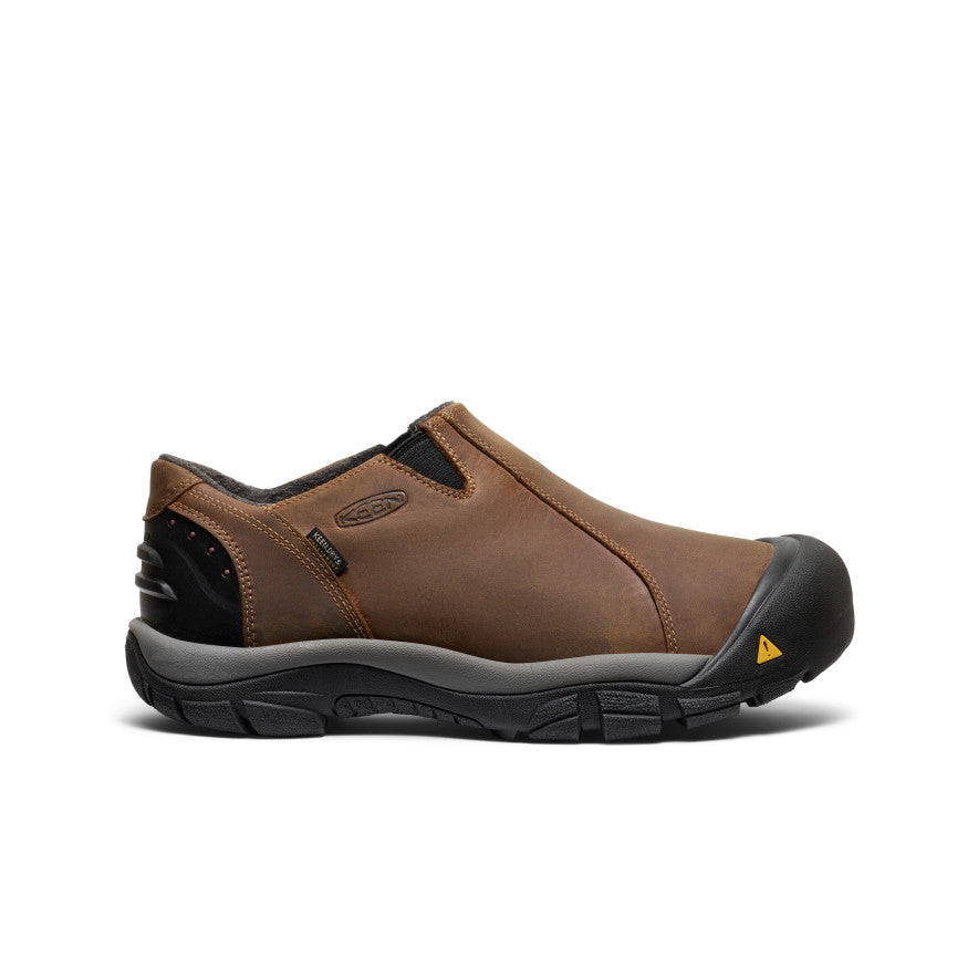 Mens Brixen Waterproof Shoe Wide Slate BlackMadder Brown