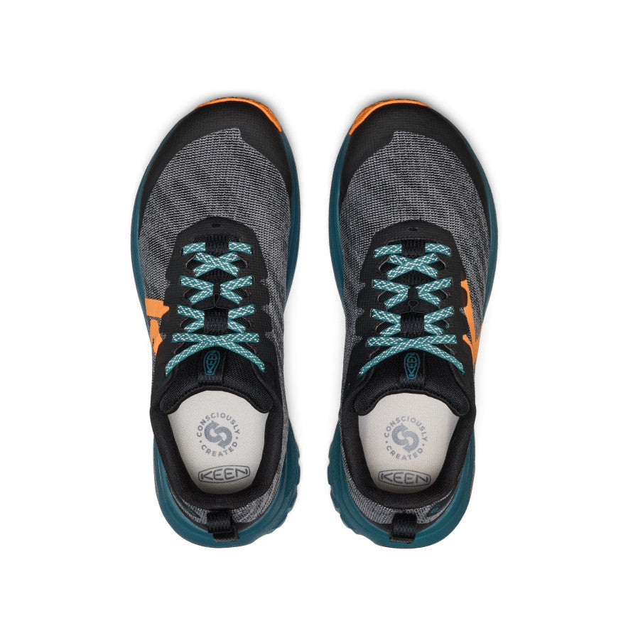 Mens Roam Trail Running Shoe BlackOrange Peel