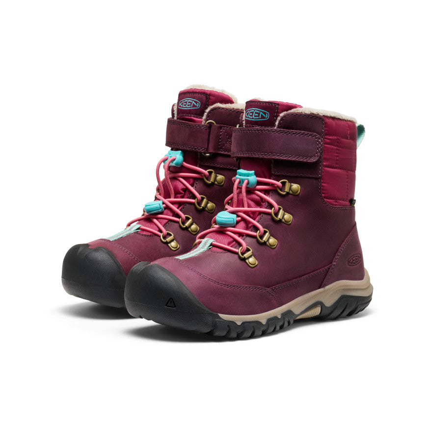 Big Kids Kanibou Waterproof Winter Boot FigPink Lemonade