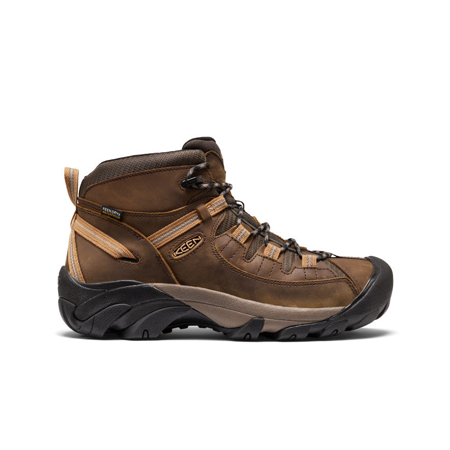 Mens Targhee II Waterproof Mid Wide Black OliveChipmunk