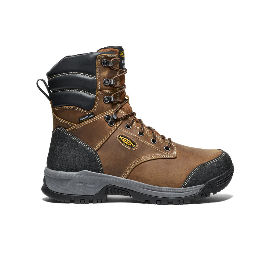 Mens Evanston 8 Insulated Waterproof Boot Soft Toe BisonBlack