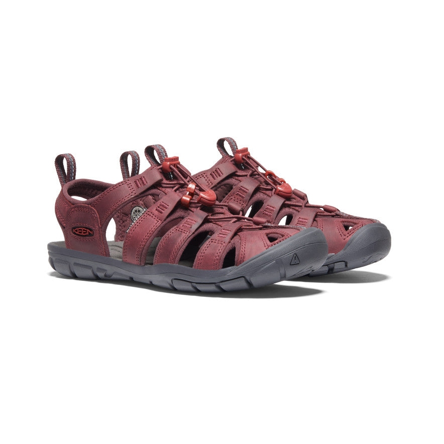 Womens Clearwater Leather CNX WineRed Dahlia