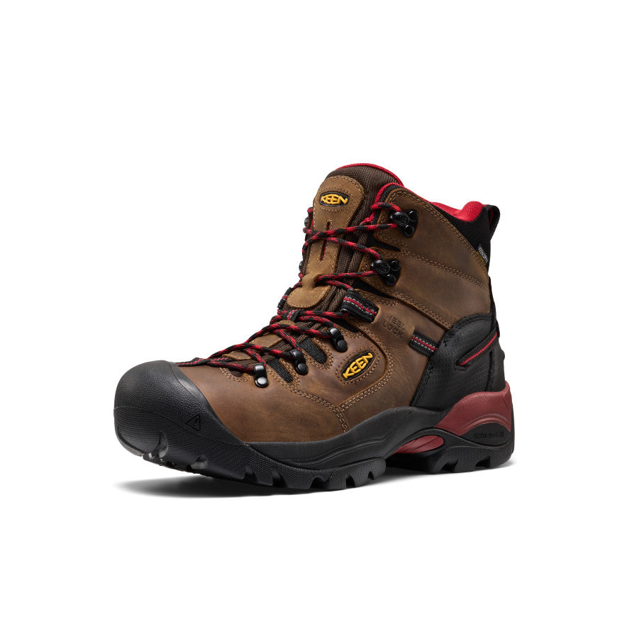 Mens Pittsburgh Energy 6 Waterproof Boot Carbon Toe BisonBlack