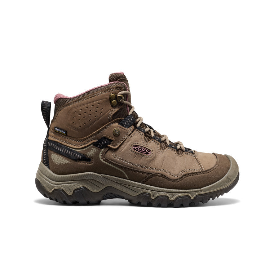 Womens Targhee IV Wide Waterproof Hiking Boot BrindleNostalgia Rose