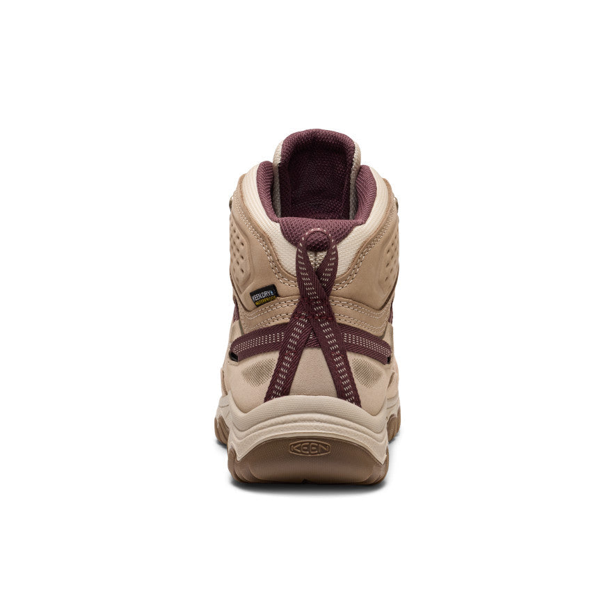 Womens Targhee IV Wide Waterproof Hiking Boot Plaza TaupeHuckleberry