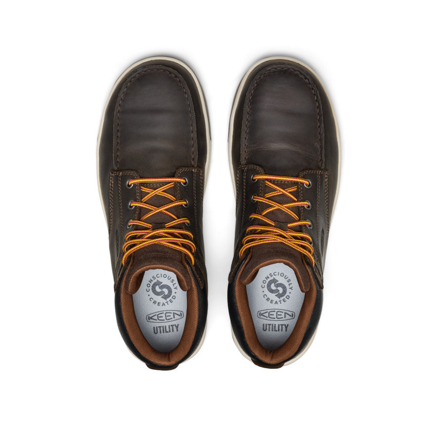 Mens Gibson Waterproof Work Boot Carbon Toe Cascade BrownGum