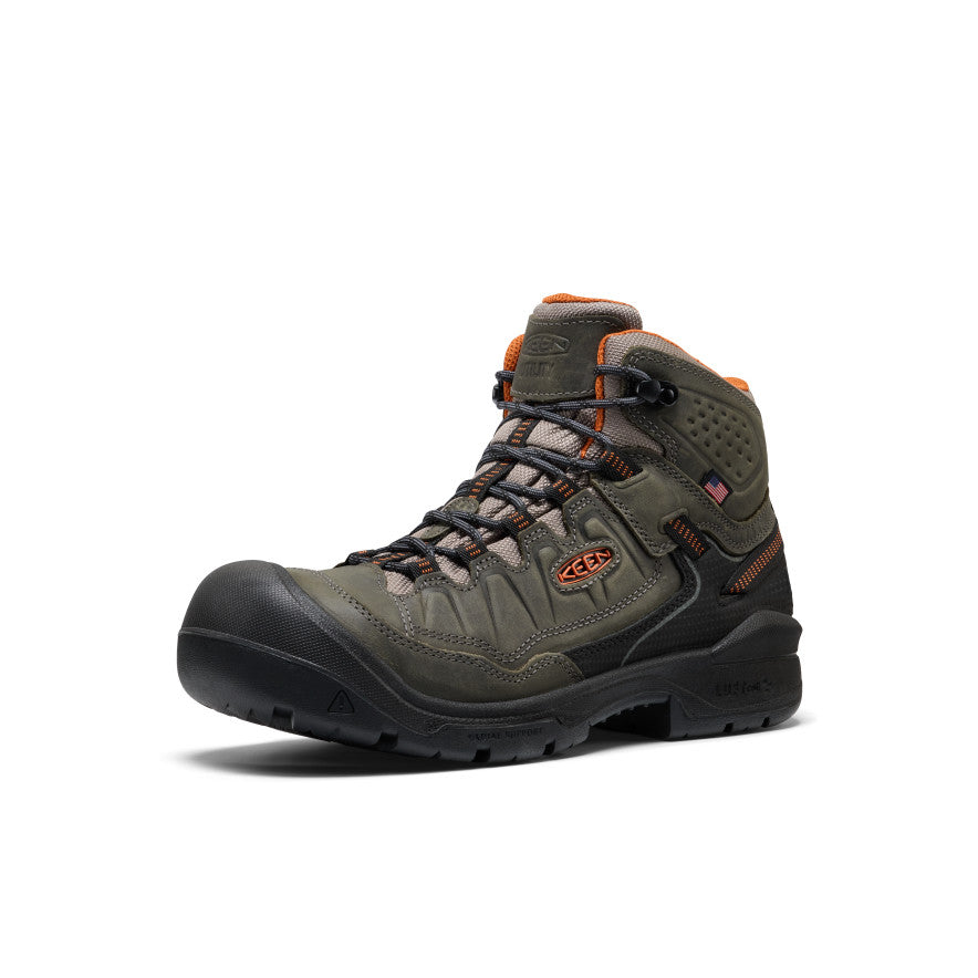 Mens Targhee IV Waterproof Work Boot Carbon Toe MagnetBlack