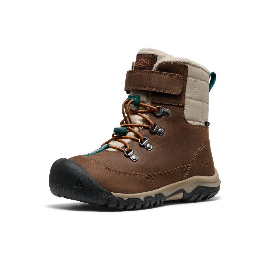 Big Kids Kanibou Waterproof Winter Boot Dark EarthRoasted Pecan