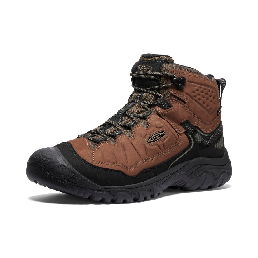 Mens Targhee IV Wide Waterproof Hiking Boot BisonBlack