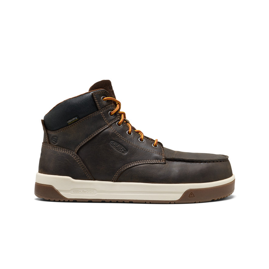 Mens Gibson Waterproof Work Boot Carbon Toe Cascade BrownGum
