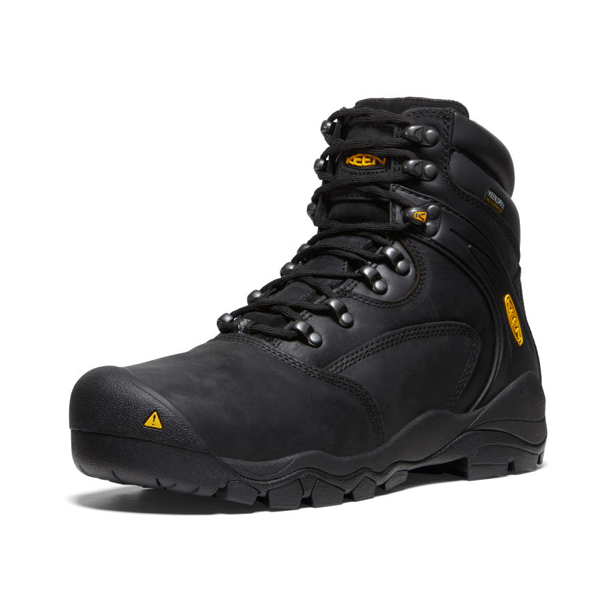 Mens Louisville 6 Waterproof Boot Steel Toe Black