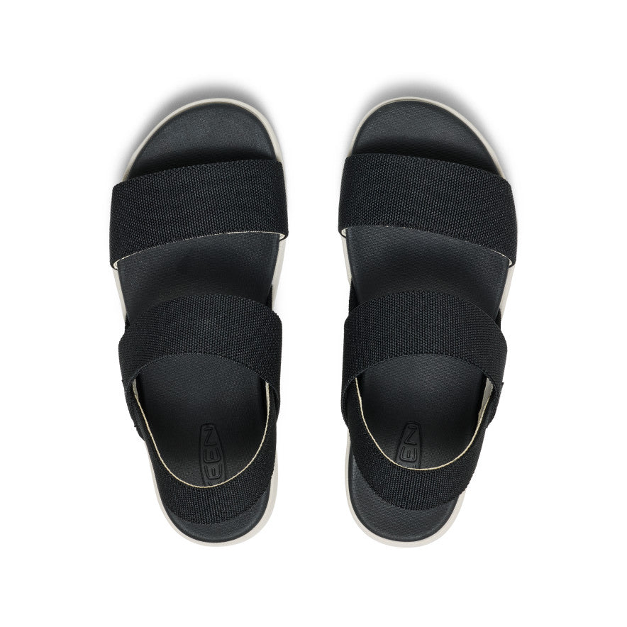 Womens Elle Backstrap Sandal Wide Black