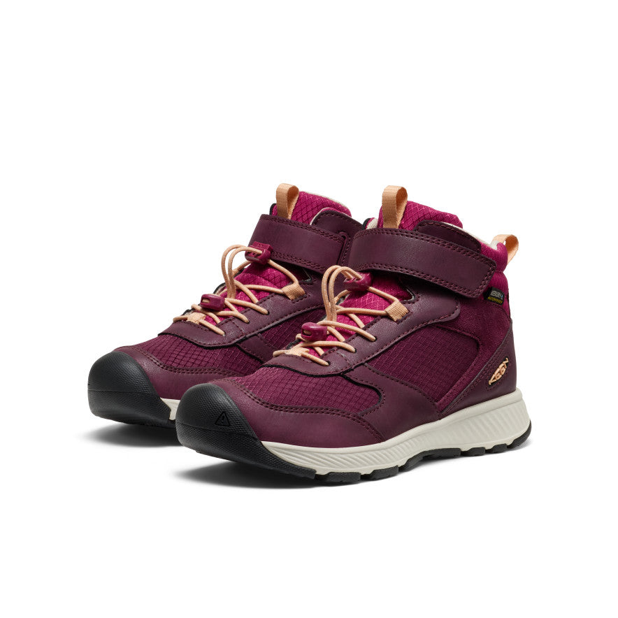 Big Kids Skua Waterproof Boot FigPeach Fuzz