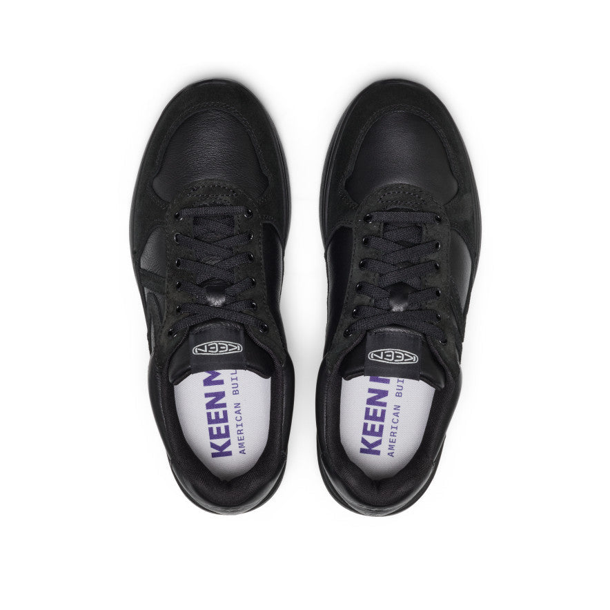 Mens KM2 Leather Jogger BlackBlack