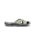 Womens Bali Leather Slide Sandal Lily PadSteel Grey