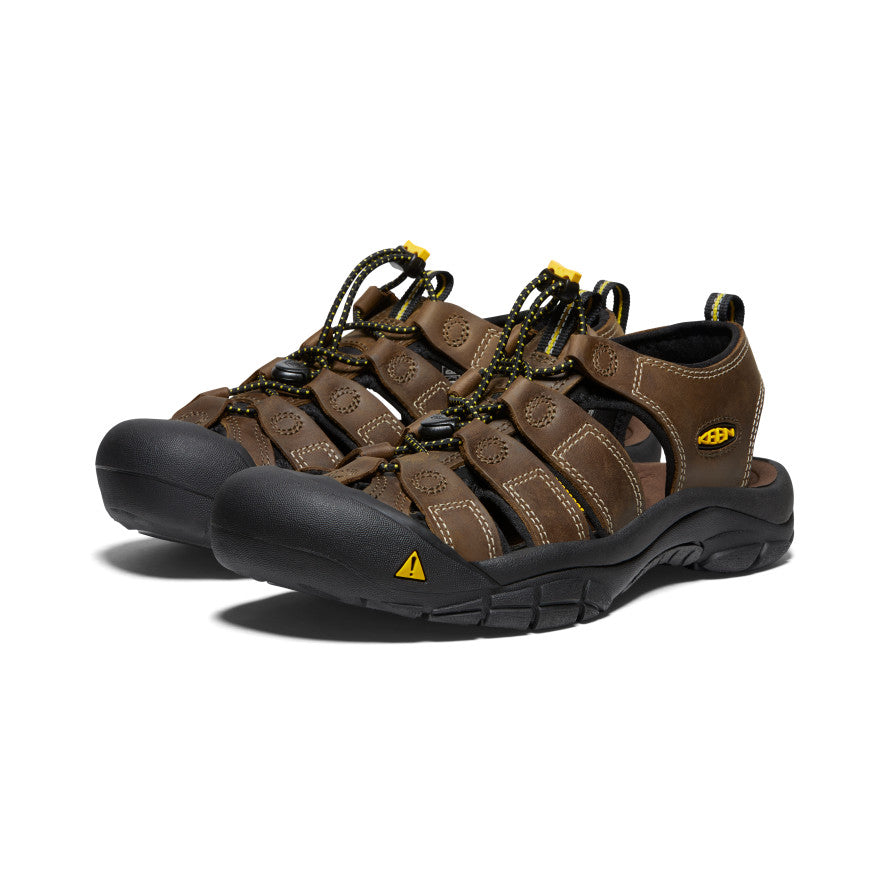 Mens Newport Leather Sandal Bison