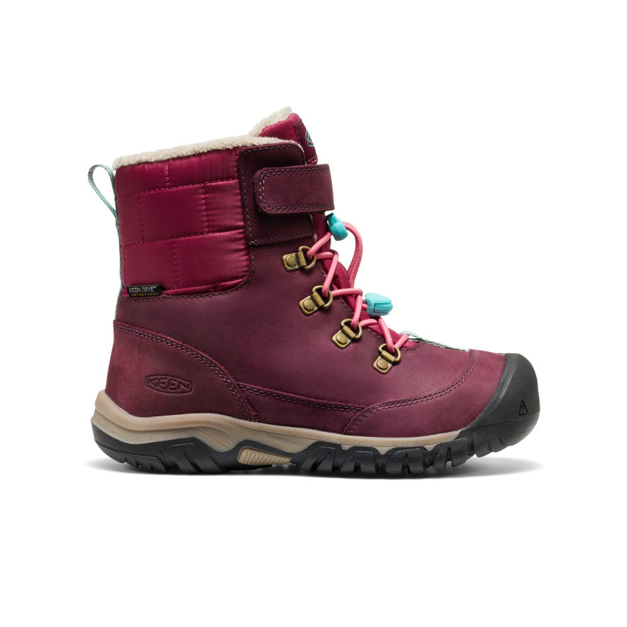 Big Kids Kanibou Waterproof Winter Boot FigPink Lemonade