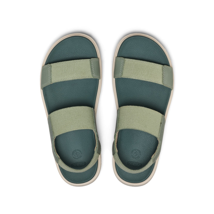 Womens Elle Mila Backstrap Sandal Lily PadDark Forest