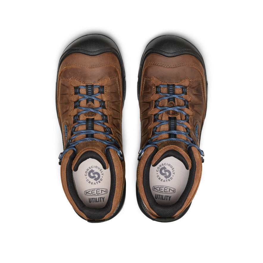 Mens Targhee IV LTR Waterproof Work Boot Carbon Toe BisonBlack