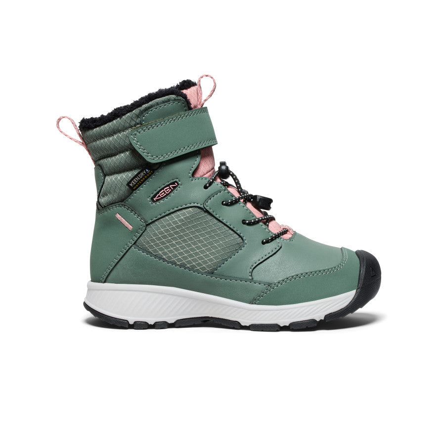 Little Kids Skua Waterproof Winter Boot Dark ForestRose Elegance