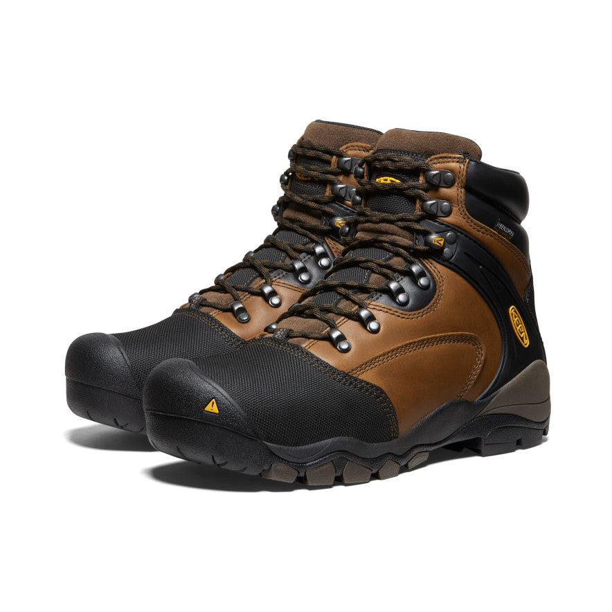 Mens Louisville 6 MET Waterproof Boot Steel Toe Slate Black