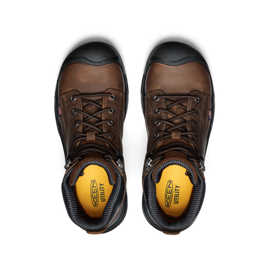 Mens Mt Vernon II 6 Waterproof Boot Steel Toe Dark EarthBlack