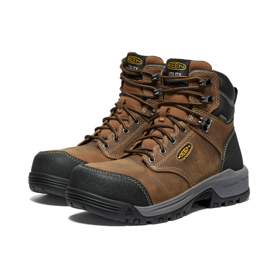 Womens Evanston 6 Waterproof Boot Carbon Toe BisonBlack