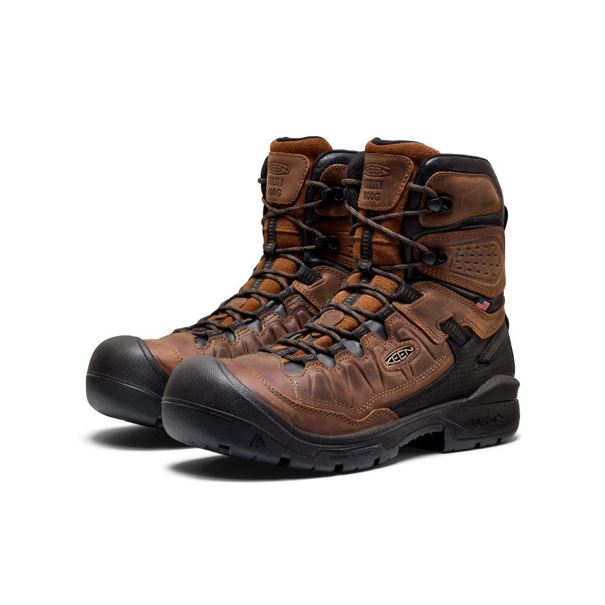 Mens Targhee IV 8 Insulated Waterproof Work Boot Carbon Toe BisonBlack