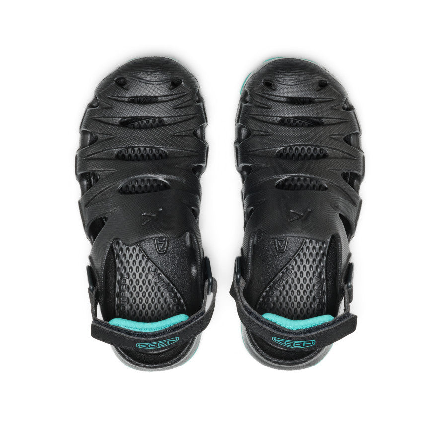 Big Kids HyperFLT Clog BlackBright Aqua