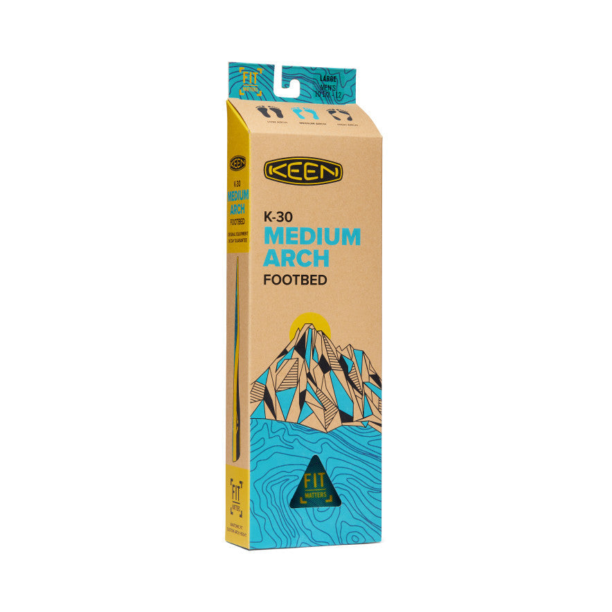 Mens Outdoor K-30 Medium Arch Insole Blue