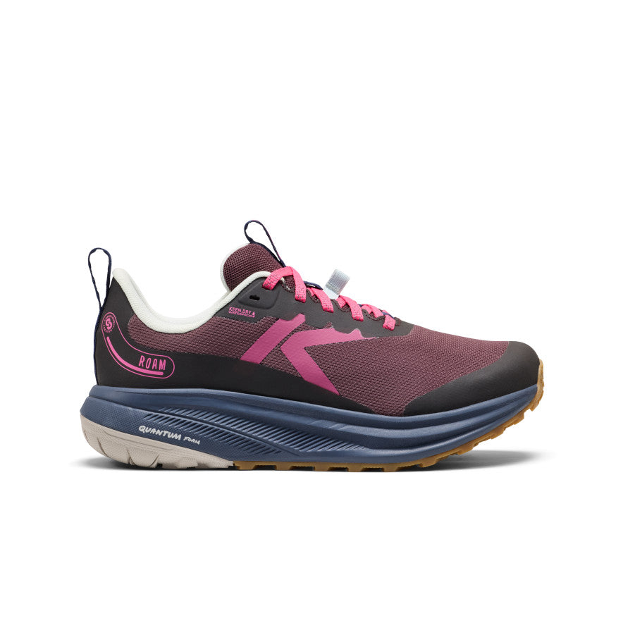Womens Roam Waterproof Trail Running Shoe HuckleberryBallad Blue