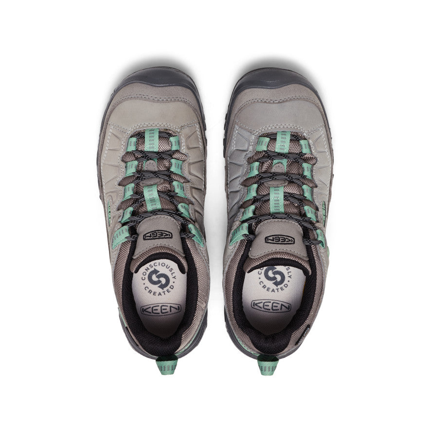 Womens Targhee IV Wide Waterproof Hiking Shoe AlloyGranite Green