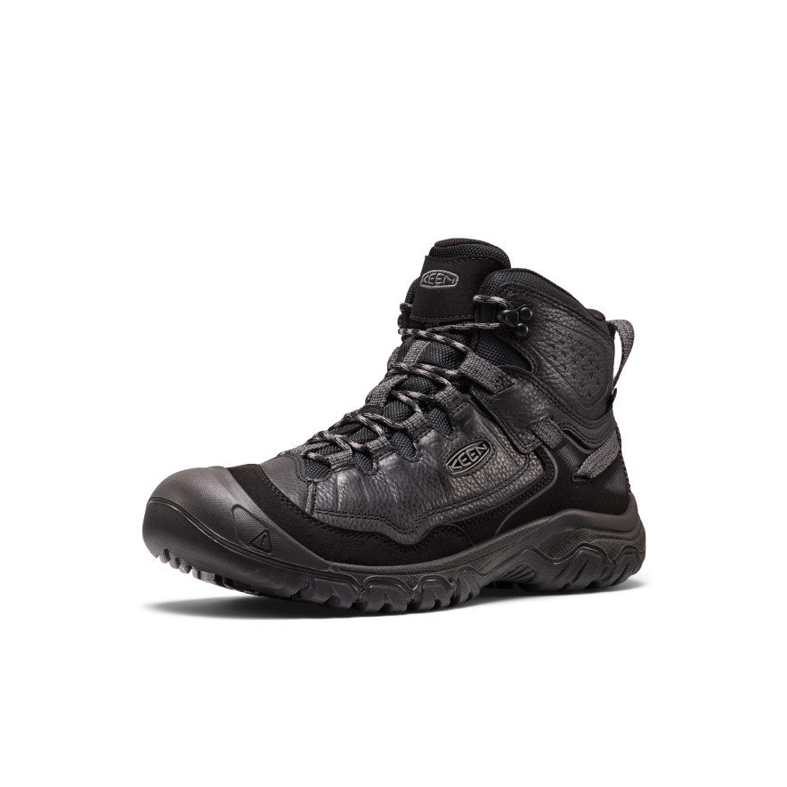 Mens Targhee IV Waterproof Hiking Boot Tumbled Black