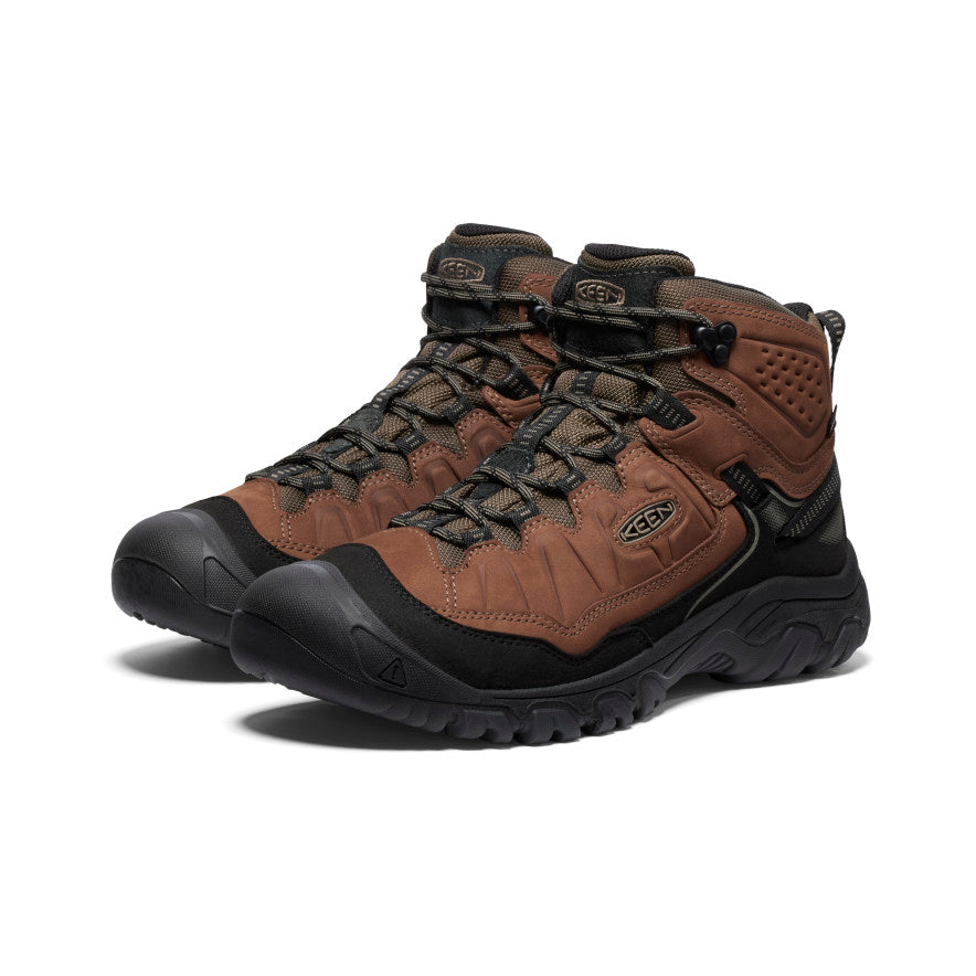 Mens Targhee IV Wide Waterproof Hiking Boot BisonBlack
