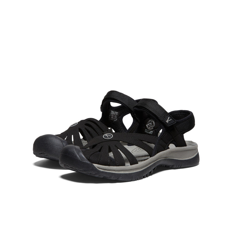 Womens Rose Sandal BlackNeutral Gray