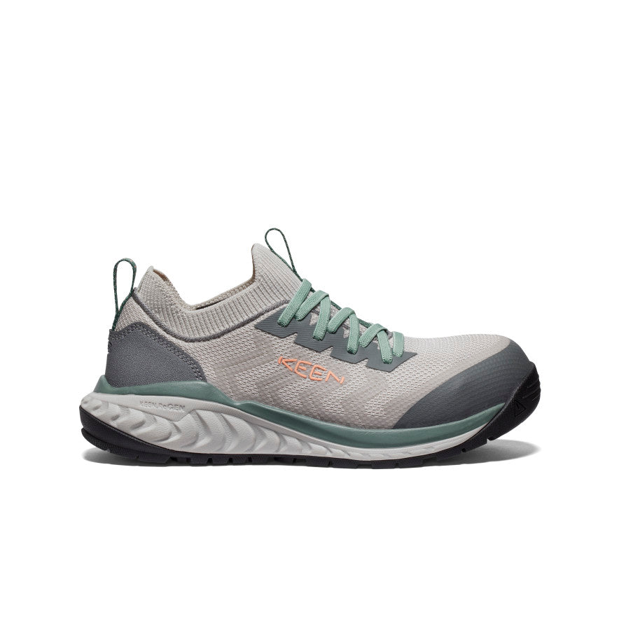 Womens Arvada Shift Work Sneaker Carbon Toe Steel GreyGranite Green